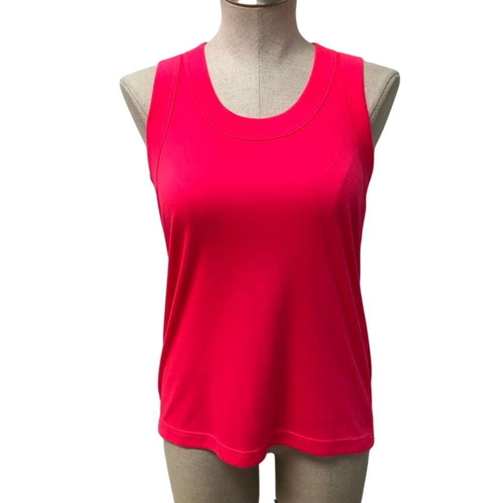Junya Watanabe Comme des Garcons Tank Top Womens Medium Neon Pink JE-T012 Scoop